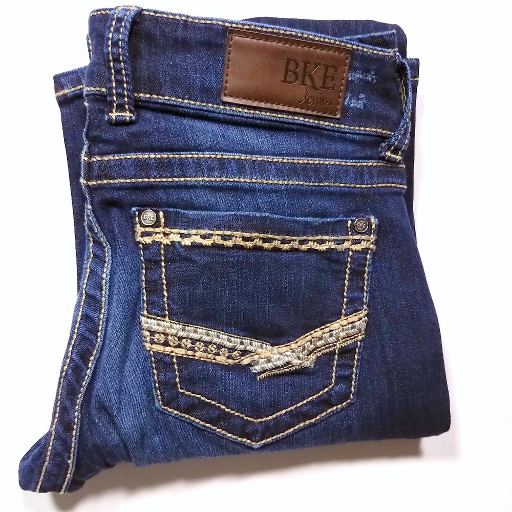 BKE Buckle Stella Boot Cut Lowrise Jeans 26L LONG